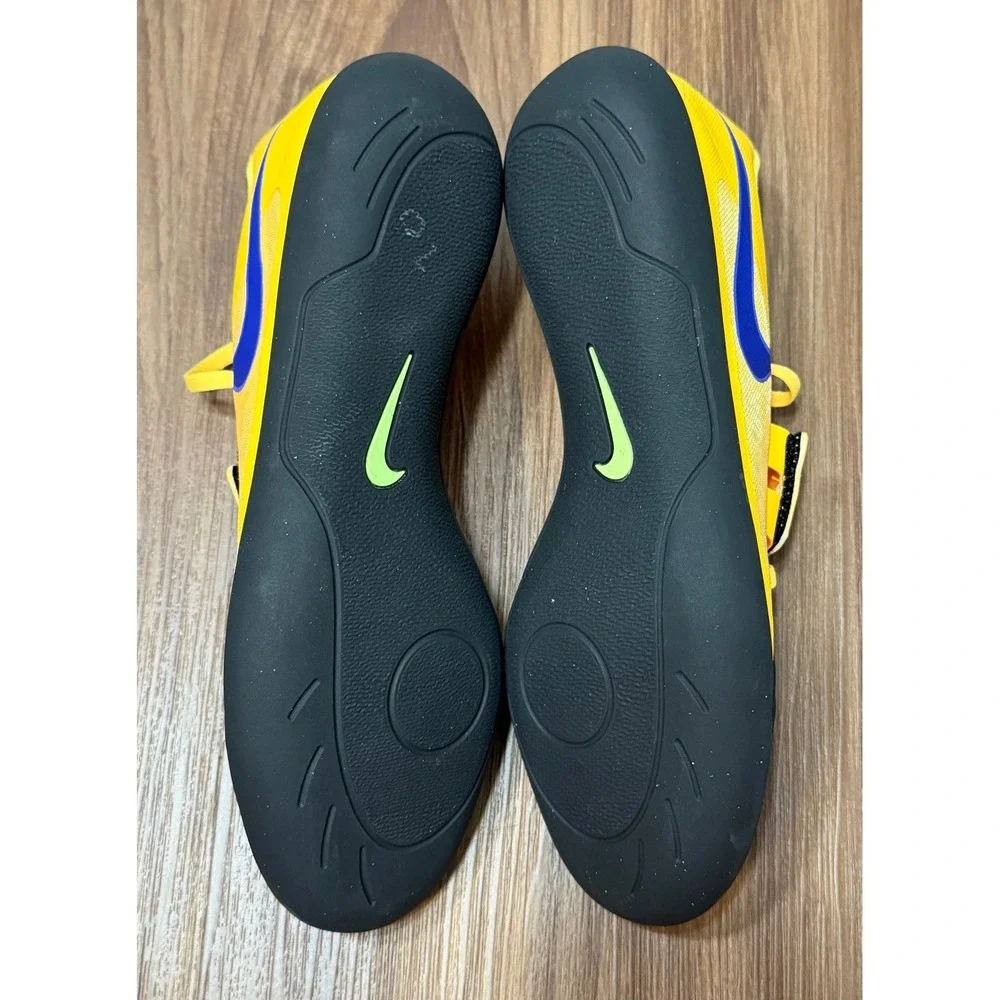 Nike Zoom Rival SD 2 Track Throwing Shoes Citron Indigo Men Sz 9.5 (FZ9665-800)